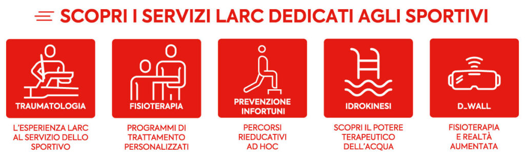 Scopri tutti i servizi del Gruppo LARC dedicati allo sportivo a Torino e provincia